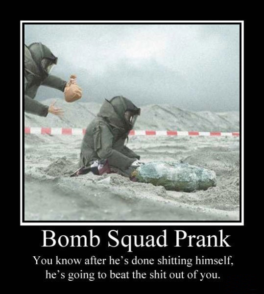 bomb squad prank