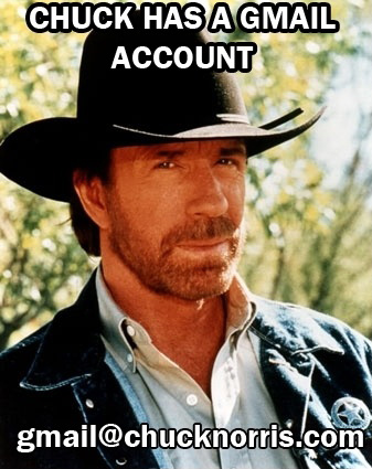 Chuck has a Gmail account