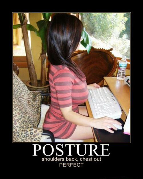 perfect computer posture
