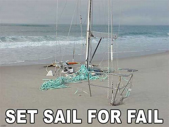 Set sail for fail!