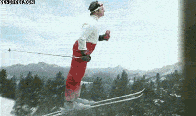 Skiing: Like a boss!