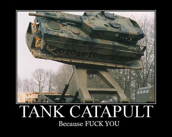 Tank catapult