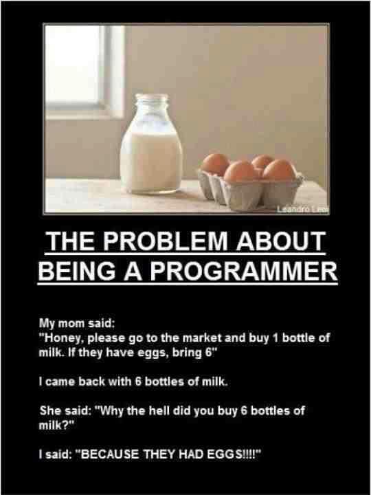 the problem about being a programmer