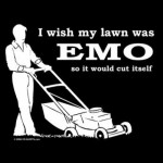 I wish my lawn was emo