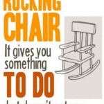 Worrying is like a rocking chair.