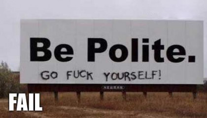 be polite