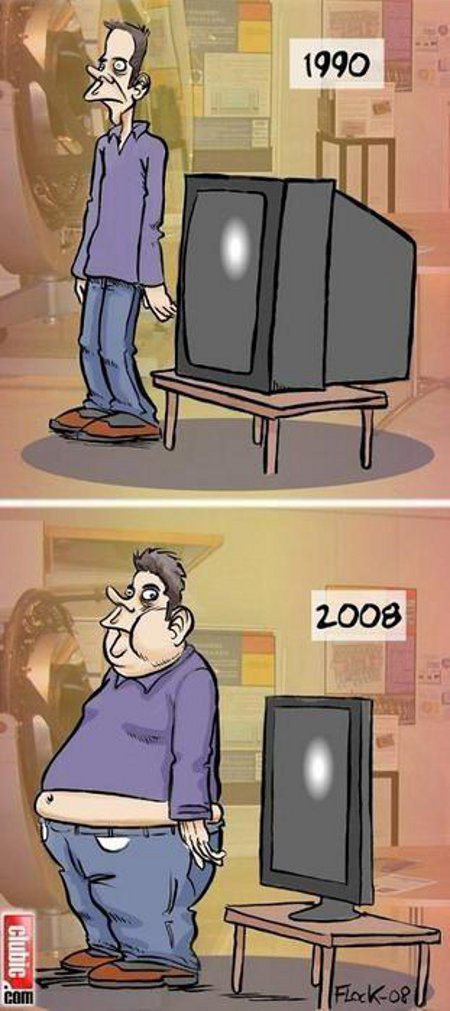 evolution of humans and television