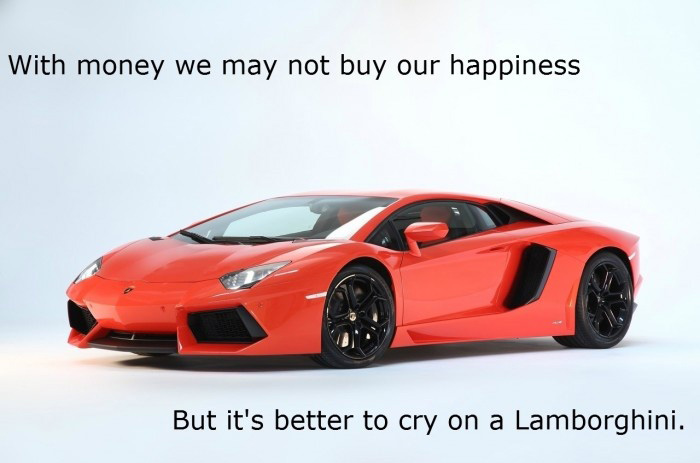 Money can't buy happiness