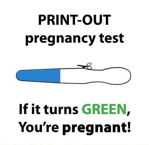 Print-out pregnancy test!