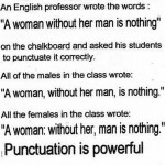 Punctuation is powerful!