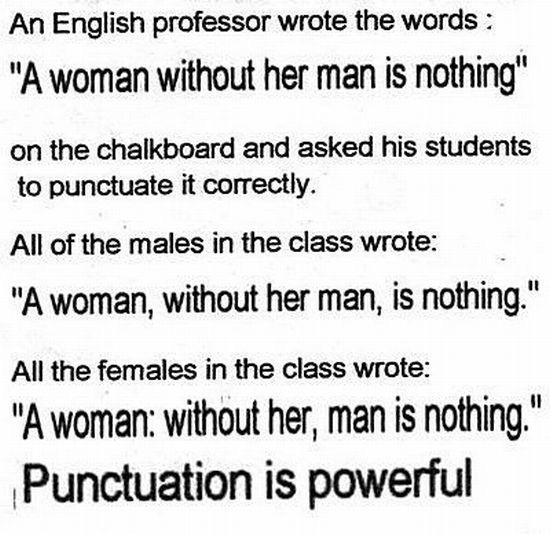 punctuation is powerful