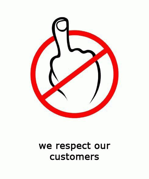 we respect our customers